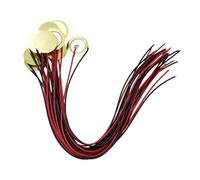 15Pcs Guitar Piezo Pickup Transducers Direct Supply 27MM Copper Sheet Buzzer Microphone Transducer Disc Piezo Pickup Transducer