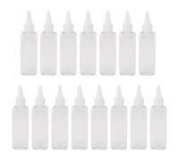 15pcs Hair Dye Bottle 100ml Pet Pointed Mouth Colour Applicator | Plastic Container, Easy Squeeze and Fill, Empty Bottles 500ml, for Shampoo Conditioner Scalp Treatment