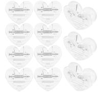 15Pcs Heart Shaped Photo Clips Small ABS Clips for Cards | Decorative Cat Theme Design, Tight Grip for Chip Bags, Bulletin Boards, Christmas Tree Accents