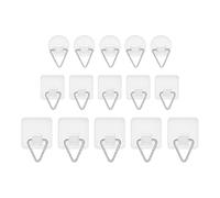 15Pcs Invisible Adhesive Picture Hangers, Self-Adhesive Wall Hooks for Photo Frames Art Decor - No Nails Needed for Home Wall Mounting