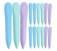 15pcs Kawaii Long Strip Erasers for Students and Artists, TPR Grip