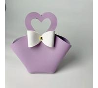 15PCS Leather Gift Bags Bow Ribbon Packaging Bag Wedding Favour Distributions Bags Eid Packaging Box Mini Handbag