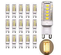 15Pcs LED G9 3W, Energy Saving, Perfect for Replacing 30W Halogen Light Bulb, Warm White 3000K, 250lm, 33 SMD LEDs 2835 330 ° Beam Angle, AC 220V, Non-Dimmable Bulb, Energy Saving LED Bulb