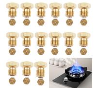15pcs Lpg Gas Nozzle Injector Conversion Kit - Universal Nozzles 2x(0.5-0.65-0.7-0.80-0.87-0.90-0.95) - 1.02 For Propane Burner Ariston, Indesit, Bosch, Jets - Compatible With Gas Hobs & Cookers