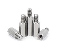 15pcs M5×10mm+8mm 304 stainless steel Pillars Standoff Spacer male female hexagonal PCB motherboard spacer