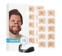 15pcs Magnetic Nasal Strips, Magnetic Nose Strip Breathing, Nose Magnet for Breathing, Nasal Strips Magnet (Black)