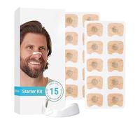 15pcs Magnetic Nasal Strips, Magnetic Nose Strip Breathing, Nose Magnet for Breathing, Nasal Strips Magnet (White)