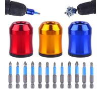 15pcs Magnetic Screwdriver Bit Set, Anti-Slip Drill Bits for DIY Repair