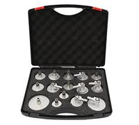 15Pcs Master Cylinder Adapter Set, Universal Brake Fluid Bleeder Adapter Kit, Leakproof Aluminum Alloy Brake Bleeding Tool with Storage Box for German Japanese Korean