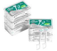 15Pcs Mini Disposable Tongue Brushes with Cleaning Paste Beads and Floss Picks, Tongue Cleaners, Reduce Bad Breath, Tongue Scraper-Mint Flavor (Pack of 5)