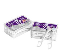 15Pcs Mini Disposable Tongue Brushes with Cleaning Paste Beads and Floss Picks, Tongue Cleaners, Reduce Bad Breath, Tongue Scraper-Mix Flavor (Pack of 2)