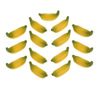 15Pcs Mini Fake Bananas Realistic Artificial Fruit Dollhouse Decor