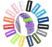 15pcs Multi-Color Band Keeper, Magic band locks, Silicone Fastener Rings Security Loop/Holder/Clips Compatible with Fitbit Charge/Charge HR/Garmin Vivofit/Disney Magic Bands 1.0/2.0 & More
