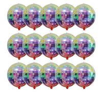 15pcs Multicolor Disco Ball Balloons Decorations 22 Inch, 4D Disco Balloons for 80s Party Decorations | Last Disco Party Decorations | Metallic Disco Theme Party Decorations for Birthday, Bachelorette