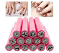 15Pcs Nail Art Stamp Pen Set Nail Stamp Pen Diy Nail Art Pen Set Nail Art Flower Stamp Pen Nail Graffiti Nail Art Dotting Tool with Floral Pattern Nail Stamp Pen Nail Art Tool for Girl Women (15pcs)