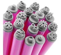 15Pcs Nail Stamp Art Pen Set, Practical Nail Art Stamp Pen Set, Different Flower Rose Butterfly & Dotting Patterns Nail Stamping Kit, Nail Stamper Pens for Women Girls Home Manicures