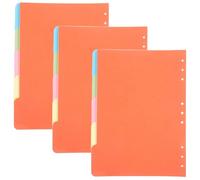 15pcs Notebook Dividers Paperboard Binder Tabs Color Coded Indexing | Easy Labeling for Students and Office Workers, Bright Colors for Binder and Spiral Notebook Filing