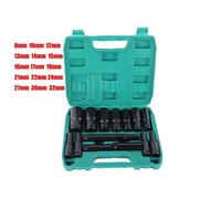 15Pcs One Half Deep Long Impact Socket Set Wheel Nut Wrench Uk