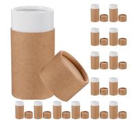 15pcs Paper Storage Jar Multi Function Canister for Household Kitchen | Paper, Rustic Natural Earthy Style, Organizing and Storage, Small Portable Size for Tea and Essentials