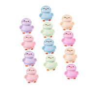 15pcs Penguin Doll Micro Landscape Decors Small Penguin Figurine Mini Ocean Animals Penguins Cake Toppers Fairy Gardens Accessories Tiny Animals Mini Ocean Statues Resin