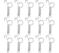 15pcs Pet Door Latch Metal Spring Latch Suitable for Bird Cage Rabbit Cat Crate Lock Multi-Function Pet Door Accessories Trapping Supplies