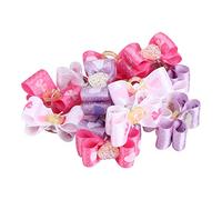 15Pcs Pet Hair Bows, Colorful Elastic Bowknot Grooming Accessories, Cat Small Medium Dog Polyester Material Multicolor