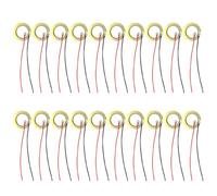 15Pcs Piezo Discs 41mm Piezo Pickup with 100mm Leads Mic Drum Trigger Acoustic Pickup for Acoustic Instrument CBG Guitar