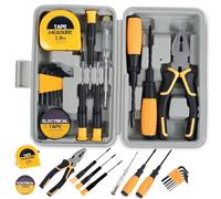15pcs Pink Tool Kit for Women, Small DIY Household Repair Tool Kit with Wire Cutter and Hex Wrench, Mini Tool Set of Starter Basic Ladies DIY Tools with Storage Case for Home & Office DIY Repair