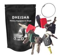 15pcs Plant Key Set, Universal Plant Dumper Machine Replacement Ignition Key Set for Machinery, Agricultural Vehicles, Excavators, Trucks, Graders, Dozers, Backhoes
