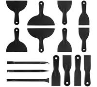 15Pcs Plastic Putty Spatula Set, Flexible Putty Filler Scraper, Scraper Tool for Spackling, Patching, Remover Sticker, Wallpaper