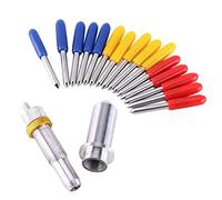 15pcs Plotter Cutter Blade Cutting Tool 30, 45, 60 Degree with Holder Tungsten Steel Cutter Blades