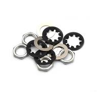 15Pcs Potentiometer Nuts and Washers Set, Chrome Metal Hardware for Full Size Guitar Pots with 3/8"-32 Thread, Fits for CTS Output Jacks, Excludes for MINI Pots and for TOGGLE Switches