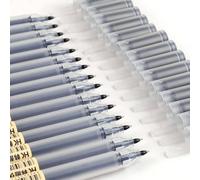 15Pcs Premium Black Gel Pens,0.5 mm Extra Fine Point Pens for School, Black Ink Pens Fine BallPoint Smooth Writing Pens for Journaling,Note Taking,Japanese Stationary,Ultra Fine Point Black Pens