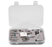 15Pcs Presser Foot Set for, Multifunctional Sewing Machine Accessories Kit, Metal Sewing Presser Foot with Storage Box, Durable Replacement Parts