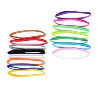 15pcs Puppy Id Collars Adjustable Nylon L 10x350mm Mixed Style