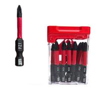 15Pcs Pz Pozidriv Bit Set for S2 Alloy Steel Anti-Torsion 50Mm Long Magnetic Bits for Professional Use with Black Manganese Coating