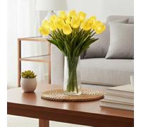 15PCS Radiant Romantic Tulip Light with a Vase,2027 New Twinkling Tree Tulips Led Night Light, Artificial Flowers Tulip Lamp Real Touch Tulips Faux Flower Lights for Mother's DayGifts for Women Mom
