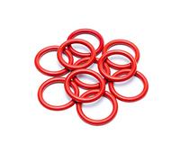 15Pcs Red VMQ Silicone O-Ring 5mm Thickness OD 45mm Environmentally Friendly Rubber Ring Sealing Gasket, 45x35x5mm
