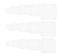 15pcs Reusable Mandala Dot Painting Stencil Template for Art Projects | PET Material, Geometric Pattern, Wood and Coarse Fabric Use, Classroom Art Projects, Zen-style Decor