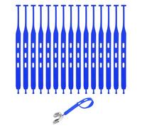 15pcs Rugby Mouth Guard Tether Only, Universal Football Tether Replacement Mouthpiece Strap for Youth Rugby Football Hockey Boxing Enthusiasts Accessories & Gifts (Blue)