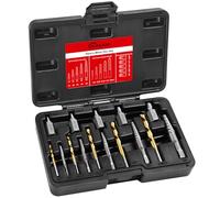 15Pcs Screw Extractor Set, Easy Out Extractor Set, Hex Head Extractor, Cobalt HSS Steel Kit for Stripped Screws and Broken Bolts