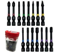 15PCS Screwdriver Bits Set for Driver 15pcs Screwdriver Thus improving Overall Work Efficiency 50mm1.963939 Color BlackAs Shown Type PH2
