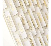 15PCS Scripture Tabs with Position Guide, Bible Study Supplies Kit, Laminated Index Gold Print Studying Stickers, Easy to Read Labels, Water-Resistant Scripture Markers