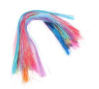 15pcs Shimmer Flash Fly Tying Line Material 0.5mm 1/50 Inch | Holographic Plastic Strand, Uniform Diameter for Manual Tying, Trout and Bass Use, Glittering Finish