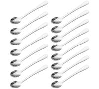 15Pcs Small Spoons for Spices Jars 7.5cm Mini Spoon Stainless Steel Teaspoons Mini Scoop for Salt Honey Seasoning Condiment Sugar and Powder Espresso Spoons(Silver)