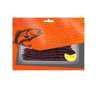 15Pcs Soft Fishing Lures 110mm Leaf-Tail Noodle Worms Floating Silicone Baits For Bass Perch Mullet In Fresh And Brackish Water(A)