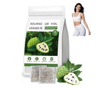 15PCS Sou/rsop Leaves Te/a Bags,Relaxing Herbal Tea with Sou/rsop Leaves,Natural Dig/estion Su/pport Te/a Bags,Healthy Sleepy Te/a