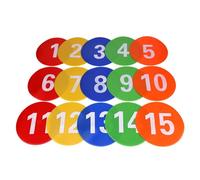 15Pcs Spots Markers Nonslip Floor Dots For Gym Flat Cones With Number Agility Markers Spots For Sports Soccer Training Fitness Coordination