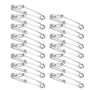15pcs Stainl Steel Tuna Clips Line Bra Ers Snap Fishing Accessory Easy On/Off, Fishing Clips Line Snap Stainl Steel Clips Fishing Tackle Kit for Tuna Fishing