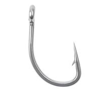 15pcs Stainless Steel Fishing Hooks Saltwater Circle Sharp Barbed Live Bait Fishhooks for Tackle Tool(5-0)
